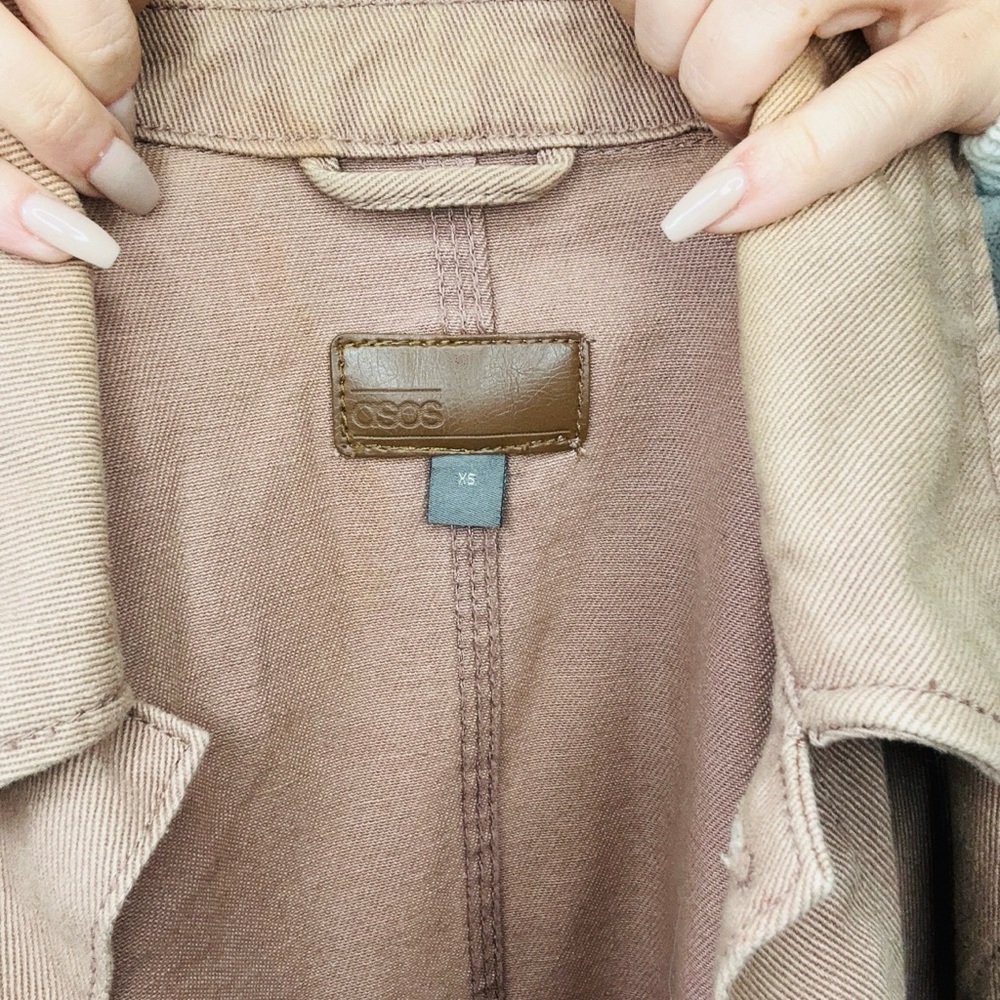 Asos Button Down Utility Jacket Xs - image 2